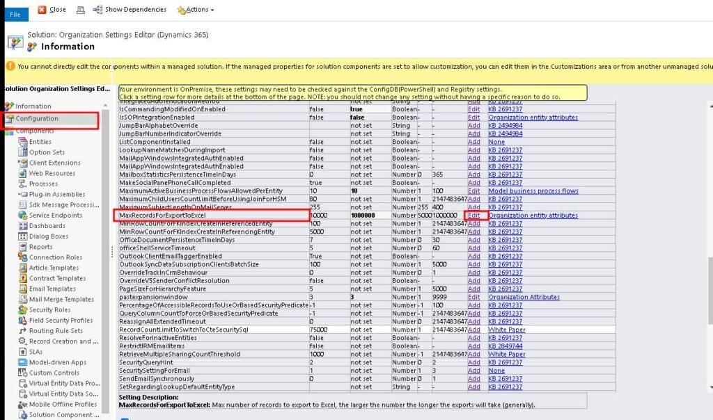 image-2-1024x604 Dynamics CRM Excel Export Veri Sayısını Nasıl Arttırabiliriz?